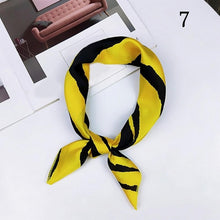 Load image into Gallery viewer, 50*50cm Fashion Polka Dot Leopard Silk Scarf DIY New Styles Women Head Neck Small Square Scarf Satin Hair Ties Bands Neckerchief