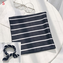 Load image into Gallery viewer, 50*50cm Fashion Polka Dot Leopard Silk Scarf DIY New Styles Women Head Neck Small Square Scarf Satin Hair Ties Bands Neckerchief