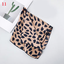 Load image into Gallery viewer, 50*50cm Fashion Polka Dot Leopard Silk Scarf DIY New Styles Women Head Neck Small Square Scarf Satin Hair Ties Bands Neckerchief