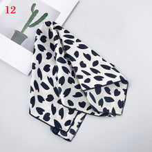 Load image into Gallery viewer, 50*50cm Fashion Polka Dot Leopard Silk Scarf DIY New Styles Women Head Neck Small Square Scarf Satin Hair Ties Bands Neckerchief
