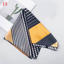 Load image into Gallery viewer, 50*50cm Fashion Polka Dot Leopard Silk Scarf DIY New Styles Women Head Neck Small Square Scarf Satin Hair Ties Bands Neckerchief