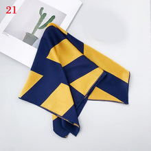Load image into Gallery viewer, 50*50cm Fashion Polka Dot Leopard Silk Scarf DIY New Styles Women Head Neck Small Square Scarf Satin Hair Ties Bands Neckerchief