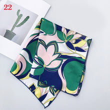 Load image into Gallery viewer, 50*50cm Fashion Polka Dot Leopard Silk Scarf DIY New Styles Women Head Neck Small Square Scarf Satin Hair Ties Bands Neckerchief