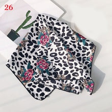 Load image into Gallery viewer, 50*50cm Fashion Polka Dot Leopard Silk Scarf DIY New Styles Women Head Neck Small Square Scarf Satin Hair Ties Bands Neckerchief