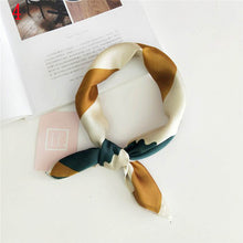Load image into Gallery viewer, 50*50cm Fashion Polka Dot Leopard Silk Scarf DIY New Styles Women Head Neck Small Square Scarf Satin Hair Ties Bands Neckerchief