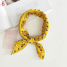 Load image into Gallery viewer, 50*50cm Fashion Polka Dot Leopard Silk Scarf DIY New Styles Women Head Neck Small Square Scarf Satin Hair Ties Bands Neckerchief