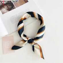 Load image into Gallery viewer, 50*50cm Fashion Polka Dot Leopard Silk Scarf DIY New Styles Women Head Neck Small Square Scarf Satin Hair Ties Bands Neckerchief