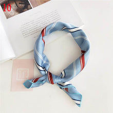 Load image into Gallery viewer, 50*50cm Fashion Polka Dot Leopard Silk Scarf DIY New Styles Women Head Neck Small Square Scarf Satin Hair Ties Bands Neckerchief