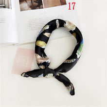 Load image into Gallery viewer, 50*50cm Fashion Polka Dot Leopard Silk Scarf DIY New Styles Women Head Neck Small Square Scarf Satin Hair Ties Bands Neckerchief