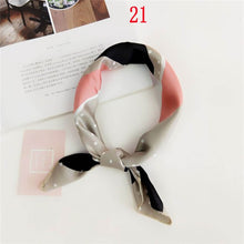 Load image into Gallery viewer, 50*50cm Fashion Polka Dot Leopard Silk Scarf DIY New Styles Women Head Neck Small Square Scarf Satin Hair Ties Bands Neckerchief