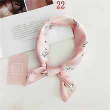 Load image into Gallery viewer, 50*50cm Fashion Polka Dot Leopard Silk Scarf DIY New Styles Women Head Neck Small Square Scarf Satin Hair Ties Bands Neckerchief