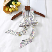 Load image into Gallery viewer, 2020 Long Silk Skinny Neck Scarf Print Foulard Hair Scarves Head Band 190*5cm Bag Handle Ribbon Cap Tie Lady Belt