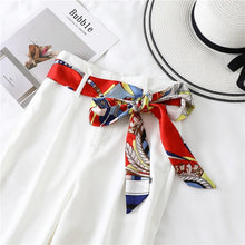Load image into Gallery viewer, 2020 Long Silk Skinny Neck Scarf Print Foulard Hair Scarves Head Band 190*5cm Bag Handle Ribbon Cap Tie Lady Belt