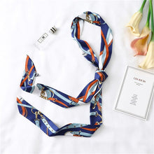 Load image into Gallery viewer, 2020 Long Silk Skinny Neck Scarf Print Foulard Hair Scarves Head Band 190*5cm Bag Handle Ribbon Cap Tie Lady Belt