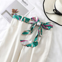 Load image into Gallery viewer, 2020 Long Silk Skinny Neck Scarf Print Foulard Hair Scarves Head Band 190*5cm Bag Handle Ribbon Cap Tie Lady Belt