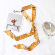 Load image into Gallery viewer, 2020 Long Silk Skinny Neck Scarf Print Foulard Hair Scarves Head Band 190*5cm Bag Handle Ribbon Cap Tie Lady Belt
