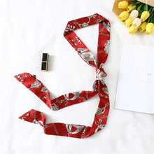 Load image into Gallery viewer, 2020 Long Silk Skinny Neck Scarf Print Foulard Hair Scarves Head Band 190*5cm Bag Handle Ribbon Cap Tie Lady Belt