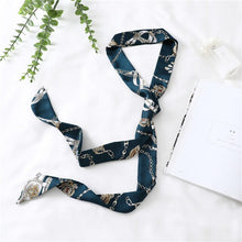 Load image into Gallery viewer, 2020 Long Silk Skinny Neck Scarf Print Foulard Hair Scarves Head Band 190*5cm Bag Handle Ribbon Cap Tie Lady Belt