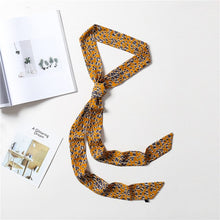 Load image into Gallery viewer, 2020 Long Silk Skinny Neck Scarf Print Foulard Hair Scarves Head Band 190*5cm Bag Handle Ribbon Cap Tie Lady Belt