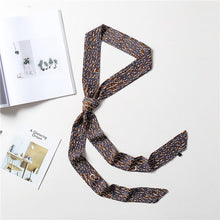 Load image into Gallery viewer, 2020 Long Silk Skinny Neck Scarf Print Foulard Hair Scarves Head Band 190*5cm Bag Handle Ribbon Cap Tie Lady Belt