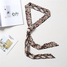 Load image into Gallery viewer, 2020 Long Silk Skinny Neck Scarf Print Foulard Hair Scarves Head Band 190*5cm Bag Handle Ribbon Cap Tie Lady Belt