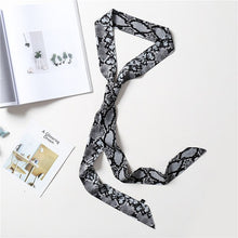 Load image into Gallery viewer, 2020 Long Silk Skinny Neck Scarf Print Foulard Hair Scarves Head Band 190*5cm Bag Handle Ribbon Cap Tie Lady Belt