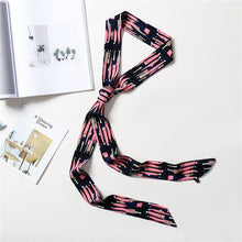Load image into Gallery viewer, 2020 Long Silk Skinny Neck Scarf Print Foulard Hair Scarves Head Band 190*5cm Bag Handle Ribbon Cap Tie Lady Belt