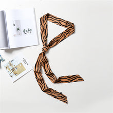 Load image into Gallery viewer, 2020 Long Silk Skinny Neck Scarf Print Foulard Hair Scarves Head Band 190*5cm Bag Handle Ribbon Cap Tie Lady Belt