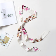 Load image into Gallery viewer, 2020 Long Silk Skinny Neck Scarf Print Foulard Hair Scarves Head Band 190*5cm Bag Handle Ribbon Cap Tie Lady Belt
