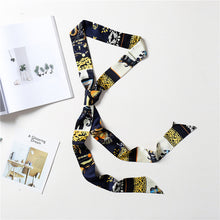 Load image into Gallery viewer, 2020 Long Silk Skinny Neck Scarf Print Foulard Hair Scarves Head Band 190*5cm Bag Handle Ribbon Cap Tie Lady Belt