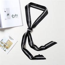 Load image into Gallery viewer, 2020 Long Silk Skinny Neck Scarf Print Foulard Hair Scarves Head Band 190*5cm Bag Handle Ribbon Cap Tie Lady Belt