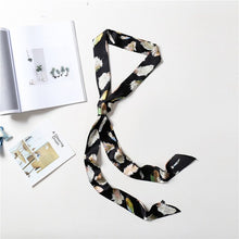 Load image into Gallery viewer, 2020 Long Silk Skinny Neck Scarf Print Foulard Hair Scarves Head Band 190*5cm Bag Handle Ribbon Cap Tie Lady Belt