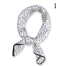 Load image into Gallery viewer, 50*50cm Fashion Polka Dot Leopard Silk Scarf DIY New Styles Women Head Neck Small Square Scarf Satin Hair Ties Bands Neckerchief