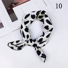 Load image into Gallery viewer, 50*50cm Fashion Polka Dot Leopard Silk Scarf DIY New Styles Women Head Neck Small Square Scarf Satin Hair Ties Bands Neckerchief