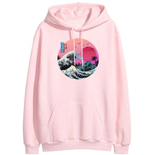 Load image into Gallery viewer, The Great Retro Wave Japan Anime Hoodies Sweatshirts Vaporwave Kanagawa Pullover Women Winter Harajuku Fleece Streetwear Outwear
