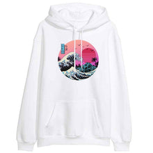 Load image into Gallery viewer, The Great Retro Wave Japan Anime Hoodies Sweatshirts Vaporwave Kanagawa Pullover Women Winter Harajuku Fleece Streetwear Outwear
